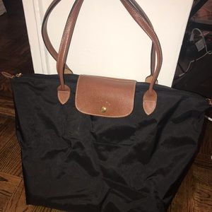Longchamp Le Pliage Medium Nylon Tote Black